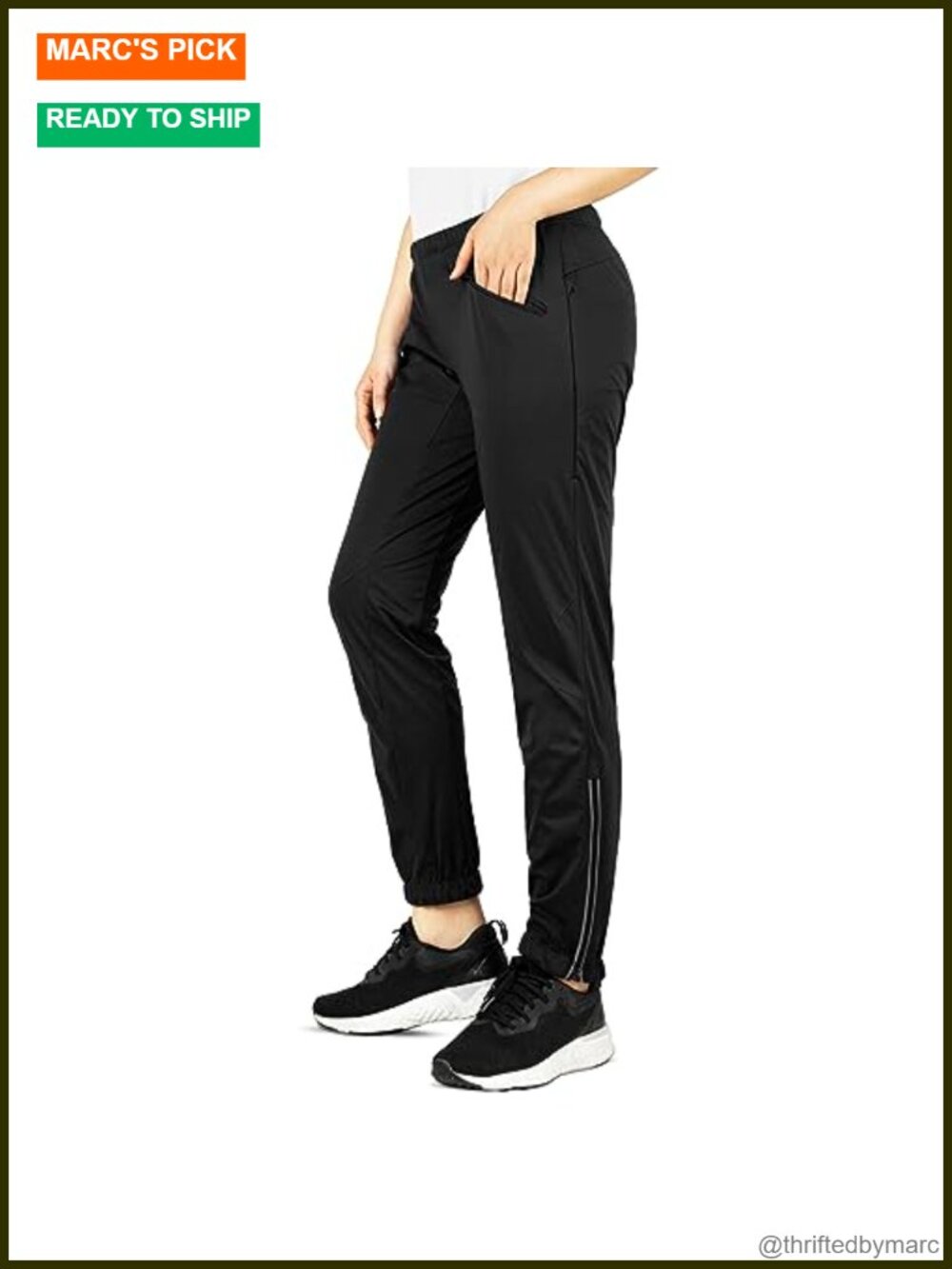 Women's Waterproof Cycling Pants Reflective Windproof Tapered Leg